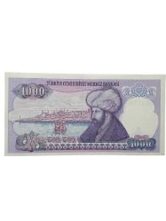 7. Emisyon 1000 Türk Lirası 3 Adet Sıralı  Cumhuriyet Dönemi Koleksiyon Kağıt Para.