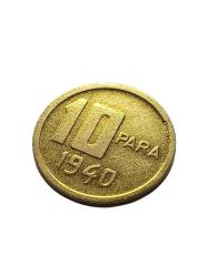 1940 10 Para Madeni Koleksiyon Türk Lirası Hobi Antika Nümismatik