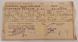 İETT ELEKTRİK MAKBUZU 17 1960 LI YILLAR