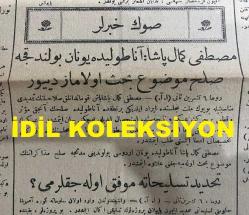 Osmanlıca Yeni Şark Gazetesi, Orijinal Dönem Basım - Ottoman Newspaper-7 Kasım 1921 - Sayı: 36 - Hicri: 5 Rebiülevvel 1340 - Rumi: 7 Teşrin-i Sani 1337 - İngiltere Ve Türk-Yunan Harbi - Mustafa Kemal Paşa: Anadolu'da Yunan Bulundukça Sulh Mevzu Bahis Olamaz Diyor, Başkumandanlık Salahiyetinin Temdidi Münasebetiyle Büyük Millet Meclisinde İrad Eylediği Bir Nutukta Anadolu'da Sulhün Ancak Müessir Ve Kat'i Bir Hareket-i Askeriye Neticesinde İstihsal Edilebileceğini Beyan Etmiştir - Yunanlılara Her Taraftan Sulh Tavsiyesi - Sulh Teşebbüsleri; Harp Hazırlığı Mütareke Müzakeratının Başladığı Haberi - Türk Ordusunun, Bu Kış Yeni Gelen Kuvvetlerle Büyük Taarruza Başlamak Üzere Oldukları Muhakkaktır - Ankara'da İtalya Murahhasıyla Müzakerat - Gunaris, Birçok Şeylerden Vazgeçiyor Bundan Dolayı Sulhu Yakın Görüyor - Piyer Loti'ye Beyan-ı Şükran Ve Hediye - Şah İsmail'i Öldüren Kurşunu Acaba Şevket Bey Mi Atmıştır? - Mithat Cemal (Kuntay)'in Şiiri: Kuvvet Denilen Heykele - Dünkü Boks Müsabakaları