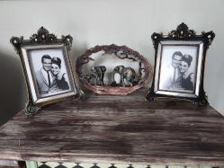 Fil Ailesi ve Fotoğraf Çerçevesi 2 adet. Sıfır ayarında