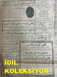 Osmanlıca Yeni Şark Gazetesi, Orijinal Dönem Basım -Ottoman Newspaper- 9 Kasım 1921 - Sayı: 38 - Hicri: 7 Rebiülevvel 1340 - Rumi: 9 Teşrin-i Sani 1337 - Yunan Ordusunu Terhis, Harbe Nihayet Vermek İsteyen Kostantin Aleyhine Atina'da Galeyan Son Derece İmiş - Atina'da Nafile Yere Harbe Atıldıkları Yavaş Yavaş Anlaşılmaya Başladı - Müttefiklerin Müdahelesini Temin İçin Son Derece Sarf-ı Gayret Ediyorlar - Gunaris Ve Baltacis Paris'e Tekrar Giderek Fransız Ricaliyle Bir Kere Daha Görüştükten Sonra Roma'ya Azimet Edecekler - Vaziyet-i Hazıra Karşısında Anadolu'da Türk Taarruzu Gayr-i Kabil-i İctinabtır - Mösyö Loyd Corc Seyahata Hazırlanıyor - Ali İhsan (Sabis) Paşa'nın Beyanatı - Harp Esiri Olarak Atina'da Bulunmakta Olan Cafer Tayyar Bey Hakkında - İstanbul'un Asayişi: Sirkatler, Tehdit Mektupları Hakkında Polis Müdürü Esat Bey İle Mülakat - Ekalliyetler Meselesi - Trakya'nın Kendilerinde Kalacağını Umuyorlar - Yunanlıların Rusya'da Aleyhimizdeki Entrikaları Nasıl Suya Düştü?