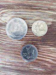 3 Adet Eski Madeni Para