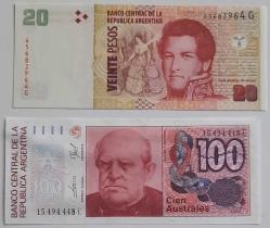 Arjantin ülkesi yabancı kağıt paraları