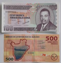 Burundi ülkesi yabancı kağıt paraları