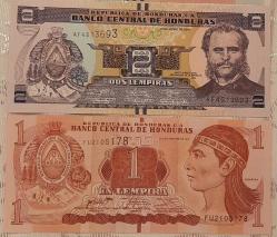 Honduras ülkesi yabancı kağıt paraları