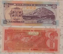 Honduras ülkesi yabancı kağıt paraları