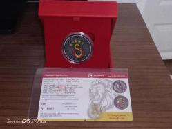 Galatasaray 25. Şampiyonluk Gümüş/Okside Hatıra Parası( kutulu) sertfikalidir