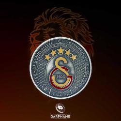 Galatasaray 25. Şampiyonluk Gümüş/Okside Hatıra Parası( kutulu) sertfikalidir