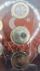 PARA SETİ,TÜRKİYE CUMHURİYET 1923/2023 TEDAVÜL PARA SETİ.KULLANILMAMIŞ TERTEMİZ  715