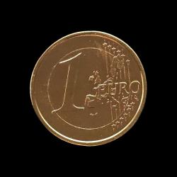 Almanya 2004-G, 1 Euro, Goldmünzen Sertifikalı Hatıra 24 karat Altın Kaplama, KM #213, MS-64