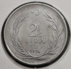 2 1/2 LİRA 1974