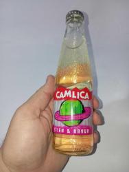 ÇAMLICA DOLU KOLEKSİYONLUK GAZOZ ŞİŞESİ. Eskilerden