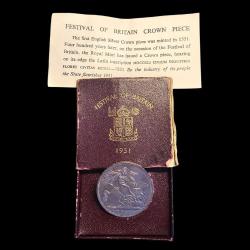 İngiltere, 1951, 5 shillings, KM#880, MS-64, Sertifika ve kutusu ile birlikte