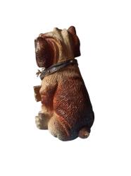 vintage welcome yazılı polyester köpek biblo & 12 cm