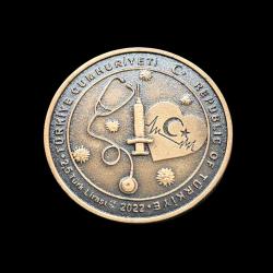 2022 2.5 Lira Sertifikalı, Kutusunda, Covid Darphane Hatıra Parası, UC#361, MS-66, ÇİL, Sadece 10,000 Basım