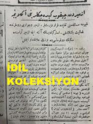 Osmanlıca Tercüman-ı Hakikat Gazetesi, Orijinal Dönem Basım - 18 Şubat 1922 - Sayı: 14683 - Hicri: 20 Cemaziyelahir 1340 - Rumi: 18 Şubat 1338 - İzmir'den Çıkıp Gideceklerini Anlayınca Fiyuma Meselesini Taklite Karar Vermişler, İzmir Ve Civarı Rumlarında Faaliyet Başlamış. İstirkiyadis Atina İle İzmir Arasında Mekik Dokuması Da Bununla Alakadardır - Cenevre Konferansı: Amerika'nın Kararı Ne Olursa Olsun Tarih-i Muayyeninde İctima Edecek - Yunan İstikrazında Pazarlık. On Beş Milyondan Beş Milyona İndiler - Mısır'ın Usul-i İdaresi Hakkında Tebliğ-i Resmi (Foto) Kahire'den Bir Manzara - Şark Müzakeratı Başladı - Bonomi İtalya Parlamentosunda Ekseriyet Kazanamadı - Ankara'dan Haberler: İlkbaharda İade-i Muhasamat İçin İstihzaratta Bulunulduğu - Osman Ağa'nın Avdeti: Giresun Kasabası Kahramanını Muhteşem Merasimle İstikbal Etti - Anadolu Hakkında Mühim Beyanat: Saruhan Mebusu Necati Bey'le Mülakat: Heyet-i Vekiledeki İstifalar, Mes'uliyet Kanunu, Millet Meclisi Reisinin Mevkii