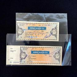 1982 İstanbul Bankası 2 Adet Banka Çeki