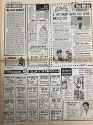 HAFTA SONU GAZETESİ DOĞUM GÜNÜ HEDİYESİ - 30 AĞUSTOS 1970 -TAM TAKIM 8 SAYFADIR -  Fatma Girik-Mine Mutlu-Zerrin Arbaş-Ayşecik-Menduh Ün-Nebahat Çehre-Tanju Okan-Zeki Müren-Fatma Karanfil-Gülsel Arsoy-Nuri Sesigüzel-Piraye Uzun-Saime Sinan-Özdemir Erdoğan-Selda Alkor-Erkin Koray-Barış Manço-Hümeyra-Mick Jagger-Sadettin Işık-Nilgün Ceyhan-Şükran Ay-Nursel Ünsal-Ali Avaz-Zeki Çetin-İsmet Nedim-Türkan Şoray-Zeki Tükel-Ewa Aulin-Tyrone Power-Brigitte Bardot-Charles Bronson-Yul Brynner-Azmi Nihad-Ayfer Sokullu-Kerim Can-Lalezar Talu-Bülent Ersoy-Ferdi Tayfur-Hilmi Topaloğlu-Meral Konrat-Nigar Uluer-Neslihan Şimşek-Gülbin Kılıç-Füsun Tarhan- Fazla çalışan Fatma Girik 10 kilo birden verdi-Şöhretli yıldızlar Mine Mutlu’yu aforoz etti-Ayşecik adını Menduh Ün’le barıştırdı-Nebahat Çehre Tanju Okan’a âşık oldu-Bu ısrar neden-8 milyonluk gürültülü şehir Mexico City-Fatma Karanfil Kova burcunda dünyaya gelmiş-Piraye Uzun su altında-Saime Sinan karakolda -Ö. Erdoğan-Yeni çıkan plaklar listesi