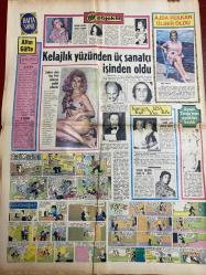 HAFTA SONU GAZETESİ DOĞUM GÜNÜ HEDİYESİ - 16 AĞUSTOS 1970 - TAM TAKIM 8 SAYFADIR -Sevda Ferdağ-Hülya Koçyiğit-Hülya Darcan-Zeki Müren-Ediz Hun-Mine Mutlu-Şükrü-Peri Han-Ajda Pekkan-Sevim Tanürek-Oya Peri-Esin Afşar-Yalçın Gülhan-Timur Selçuk-Modern Folk Üçlüsü-Sadettin Işık-Nuri Sesigüzel-Turhan Topper-Alain Delon-Claudia Cardinale-Paul Newman-Jeanne Moreau-Lee Marvin-Charles Bronson-Ayhan Işık-Zeki Tükel-Azmi Nihad-Cevdet Çağla-Feri Cansel-Kerim Can-Selahattin Sarıkaya-Mürüvvet Kekilli-Halil Arabaoğlu-Bedia Akartürk-Metin Pala- Altın Ses ödülleri Yıldızlar Balosu’nda veriliyor-Sevda Ferdağ kaleci Şükrü’yü dava ediyor-Hülya Koçyiğit mahkemelik oldu-Genç yıldız Hülya Darcan zehirlendi-Mine Mutlu evlenmekten caydı-Kelajlık yüzünden üç sanatçı işinden oldu-Ajda Pekkan ülser oldu-Aysel Tanyü’nün ayakları kırıldı-Yalçın Gülhan Roma’ya gitti-Modern Folk Üçlüsü ve Timur Selçuk-Radyoya cephe alan bestekârlar-Dean MartinGina Lollobrigida -Yeni çıkan plaklar listesi
