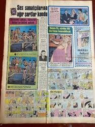 HAFTA SONU GAZETESİ DOĞUM GÜNÜ HEDİYESİ - 9 AĞUSTOS 1970 - TAM TAKIM 8 SAYFADIR -Esin Afşar-Hümeyra-M. Satır-Müjdat Gezen-Tarup-Necla Iz-Müzeyyen Senar-M. Özkul-Esat Selçuk-Rüçhan Camay-Kamuran Akkor-Sema Özcan-Ergun Bengü-Gamze Öz-Hayati Kafe-Gönül Akın-Ferdi Yodogma-Durul Gence-Doğan Sezgin-Azmi Nihad-Safiye Sultan-Sylva Koscina-Nathalie Delon-Filiz Akın-Zeki Tükel-Yul Brynner-Steve McQueen-Mirek Buchholz-Ursula Bronson-Monet Yuşich-Raquel Welch-Brigitte Bardot-Tülin Korman-Muhterem Nur-Zeki Müren-Billik- Beyaz perdeye son transferler Esin Afşar Hümeyra M. Satır-İstismar makinası Tarup yine sahnede-Necla Iz Meksikayı fethetti-Ses sanatçılarına ağır şartlar kondu-Kocasının şakası Kamuran Akkor’un ödünü patlattı-Sema Özcan’ın mücevherleri ortadan yok oldu-Gamze Öz eşinden 100 bin liraya boşanabilecek-Şantör Hayati Kafe İstanbul’a dönüyor-Türk musikisi çok sesliliğe yöneltilmez-Gönül Akın özel okul işletecek-Safiye Sultana rakibeler-Sinema Dünyası Filiz Akın-Yeni çıkan plaklar listesi
