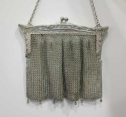 Antika  1920 ler Alman Gümüşü Çanta