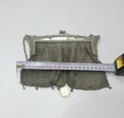 Antika  1920 ler Alman Gümüşü Çanta