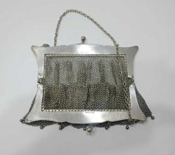 Antika  1920 ler Alman Gümüşü Çanta
