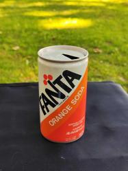 1970'LER FANTA TENEKE KUTU - KUMBARA - 12 OZ - AMERİKA ÜRETİMİ KOLEKSİYONLUK