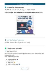 Yapay Zekâ ile Video Hazırlama Eğitim Seti (3 Kitap)