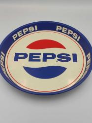 1960'LI YILLAR OLDUKÇA NADİR PEPSİ METAL TEPSİ - 30 CM ÇAP