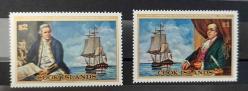 Cook Adaları , MNH. ABD-200. YIL 1976. Benjamin Franklin, James Cook - katalog 875 tl.