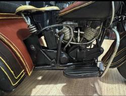 VİNTAGE KOLEKSİYONLUK DEKORLUK TENEKE EL YAPIMI MOTOR UZUNLUK 43 CM  YÜKSEKLİK 21 CM ARKADAN EN 18CM