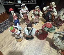 ÇEŞİTLİ BALKAN ÜLKELERİNİN ESKİ BEZ BEBEKLERİ  KOSOVA ARNAVUTLUK BULGARİSTAN İSVİÇRE  KOSOVA PRİŞTİNA DAN ALINDI 13 ADET