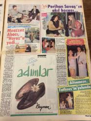 HAFTA SONU GAZETESİ DOĞUM GÜNÜ HEDİYESİ - 13 NİSAN 1984 - TAM TAKIM 12 SAYFADIR - kim hangi sigarayı içiyor-Tarık akan-Yüksel uzel-Ferdi Özbeğen-Samime sanay-Nazan şoray-Selçuk ural-Selahattin cesur-Yasemin kutsi-Naim akan-Engin evin-Adnan Şenses-Ahu Tuğba-Burçin Oraloğlu-Bülent Ersoy-Coşkun Göğen-Ceylan-Sabih Kanadoğlu-Cihan Ünal-Türkan Şoray-Sabiha Küçükgüneş-Ferdi Tayfur-Zerrin Özer-Perihan Savaş-Muazzez Abacı-Yılmaz Hoca-Nazmiye Yener-Türkücü Tülay Zeren-Samime Sanay-Nazım Savaş-Selahattin Cesur-Yasemin Kutlu-Kaplan Kaptan-Haluk Beker Film setinde tehlikeli beraberlik-Şile’de olan oldu-Son aşk-Ve gece kulübünde film koptu-Adnan dördüncü evliliğe mi gidiyor-İkisi de diken üstünde-Bu kız Türkan Şoray’a cici anne diyor-Cihan Ünal hayırlı baba-Ferdi Tayfur’u Londra yaktı-Aile meclisi Zerrin’i yargılıyor ya o ya biz-Perihan Savaş’ın akıl hocası-MDP milletvekili kapdı share Muazzez Abacı Horoz’u yedi-Altınmeşe Şerif Tatlıses’in yolunda-Zehirlerini seçtiler-Mintax yaz kazan Karikatür: Gül