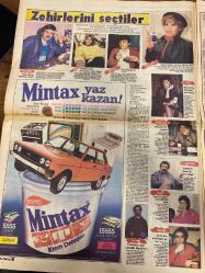 HAFTA SONU GAZETESİ DOĞUM GÜNÜ HEDİYESİ - 13 NİSAN 1984 - TAM TAKIM 12 SAYFADIR - kim hangi sigarayı içiyor-Tarık akan-Yüksel uzel-Ferdi Özbeğen-Samime sanay-Nazan şoray-Selçuk ural-Selahattin cesur-Yasemin kutsi-Naim akan-Engin evin-Adnan Şenses-Ahu Tuğba-Burçin Oraloğlu-Bülent Ersoy-Coşkun Göğen-Ceylan-Sabih Kanadoğlu-Cihan Ünal-Türkan Şoray-Sabiha Küçükgüneş-Ferdi Tayfur-Zerrin Özer-Perihan Savaş-Muazzez Abacı-Yılmaz Hoca-Nazmiye Yener-Türkücü Tülay Zeren-Samime Sanay-Nazım Savaş-Selahattin Cesur-Yasemin Kutlu-Kaplan Kaptan-Haluk Beker Film setinde tehlikeli beraberlik-Şile’de olan oldu-Son aşk-Ve gece kulübünde film koptu-Adnan dördüncü evliliğe mi gidiyor-İkisi de diken üstünde-Bu kız Türkan Şoray’a cici anne diyor-Cihan Ünal hayırlı baba-Ferdi Tayfur’u Londra yaktı-Aile meclisi Zerrin’i yargılıyor ya o ya biz-Perihan Savaş’ın akıl hocası-MDP milletvekili kapdı share Muazzez Abacı Horoz’u yedi-Altınmeşe Şerif Tatlıses’in yolunda-Zehirlerini seçtiler-Mintax yaz kazan Karikatür: Gül