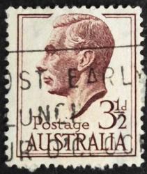 +++  AVUSTRALYA K. GEORGE VI   1951   3.5D - DAMGALI , HALİYLE