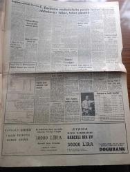 Havadis Gazetesi - 5 Nisan 1958 - boğazdaki asma köprü 3 yılda bitirilecek Fotoğrafı - Bir Türk ve Amerikan firması köprüyü 100 milyona yapacak - asma köprünün inşaatı 1959 yılında başlıyor - Başvekil Adnan Menderes NATO'nun 9. yıldönümü münasebeti ile bir mesaj yayınladı - Dumlupınar şehit aileleri 13 Milyon tazminat alacak - Celal Yardımcı muhalefetin yersiz iddialarını teker teker çürüttü - Dün Büyük Millet Meclisinde Hüseyin Nail Kubalının durumu görüşüldü - avam kamarası Kıbrıs mevzuunda izahat verdi - Adada EOKA'cılar iki Rum'u öldürdüler - hariciye vekili Fatin Rüştü Zorlu yurda döndü - Abdülhamid'in kovaladığı kitap yazan Niyazi Ahmet Banoğlu Yazı Dizisi - işsiz bir atom alimi yazan Orhan Seyfi Orhon - Bahar ve çiçek bayramı hazırlıkları başladı - Yorgo Popof Hudut dışı edildi - genç milli takımımızın ilk maçı yağmurdan yarıda kaldı - basketbolda Modaspor Olympiya'ya 74 67 mağlup oldu fotoğraf - Galatasaray'a gitti Fenerbahçe gidiyor - federasyon Kupası maçları bilet fiyatları