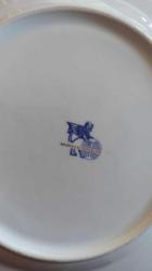 vintage Maghsoud porselen van kedisi desenli altın yaldızlı dekoratif tabak & 25 cm