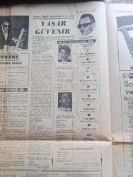 Milliyet Hafta Sonu Gazetesi - 6 Mart 1966 - Don Juanlık rehberi - Türk sinemasında ünlü çiftler - Türkan Şoray Cüneyt Arkın fotoğraf - Orhan Günşiray Leyla Sayar fotoğraf - İzzet Günay Fatma Girik fotoğraf - Ekrem Bora Pervin Par fotoğraf - Ediz Hun Hülya Koçyiğit fotoğraf - Muammer Karaca sinemada - Nebahat Çehre Fotoğrafı - Batman'da bir İstanbul kızı Belgin Doruk Fotoğrafı - toprağın kanı filmin rejisörü Atıf Yılmaz - Ankara müzik festivalinin en iyi solisti Yaşar Güvenir - müzik Kulübü hazırlayan Doğan Şener - mektuplaşmak isteyenler için - milliyet okuyucularına göre en çok sevilen yabancı şarkıcılar en çok sevilen şarkılar en çok sevilen yerli şarkıcılar en çok sevilen yerli topluluklar - Erol Büyükburç fotoğraf - Adamo fotoğraf - bir zarf dolusu namus yazan Adnan Tahir - sinema onları yüz defa daha güzelleştirdi - Marilyn Monroe kendini çok çirkin buluyordu Fotoğrafı - Cafer ile Hürmüz karikatür - dünya nelere gülüyor - konuşan fotoğraflar - Hoş Memo çizen Al Capp