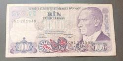 7 Emisyon C 81 Seri 1000 Lira