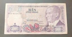 7 Emisyon H 60 Seri 1000 Lira