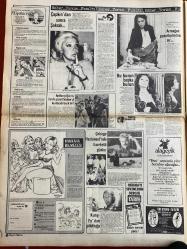 HAFTA SONU GAZETESİ DOĞUM GÜNÜ HEDİYESİ - 12 EKİM 1971  - TAM TAKIM 12 SAYFADIR -Aynur Aydan-Hasan Fehmi Güneş-Türkan Şoray-İbrahim Tatlıses-Perihan Savaş-Adalet Tatlıses-Sevda Ferdag-Adnan Şenses-Zeki Müren-Scott Allen-Serpil Barış-Sevim Tuna-Fehmi Güneş-Sevgi Canan-Emine Yurdanur-Ayşe Aydan-Berin Menderes-Sibel Gökçe-Semiha Yankı-Hakan Akar-Cahit Akar-Suat Sezgin-Güngör Bayrak-Anthony Quinn-Fehime Sultan-Atilla Arsoy-Tarık Aktuğ-Metin Akyol-Füsun Kıral-Meral Uğur-Mine Acar-Güngör Yalman Bugünün Kadını Aynur’un hatıraları-Ölüm korkusu-Güneş’in sevgilisi bir haftadır bu evde gizleniyor-Aynur Aydan tertip yapacak kadar akıllı değilim-İşte eli öpülecek kadın-Yasak aşk dört kurban verdi-Deriyi kumaş gibi işlemek-Jubilelik aşk-Zeki Müren’den önce Huysuz tüy­lendi-Salatalık cilde faydalıdır ama öyle değil-Boşanıyorlar-Amerikalı koca pabuçsuz kaçtı-Bizce göre Güneş vakası hamama giren terler-Çapkın’dan sonra Şakrak-Armağan paketlerindeki sır-Bu burun başka burun-Anthony Quinn İran’ı güzel Fe