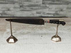 Antika Gümüş Savatlı ve Detaylı Muazzam İkili Kama - Hançer