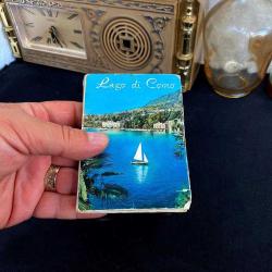 1960'lar Nostaljik İtalyan Como Gölü Kartpostal Kitapçığı