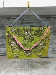 Antika Osmanlı Gümüş Tel Kırma KUR'AN-I KERİM Çantası