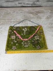 Antika Osmanlı Gümüş Tel Kırma KUR'AN-I KERİM Çantası