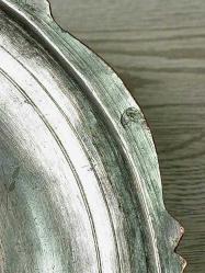 Antika Osmanlı Damgalı Kapaklı Bakır Sahan - Tabak