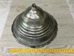 Antika Osmanlı Damgalı Kapaklı Bakır Sahan - Tabak