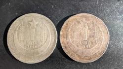 İnönü Gümüş 1 lira set, 1940 - 1941